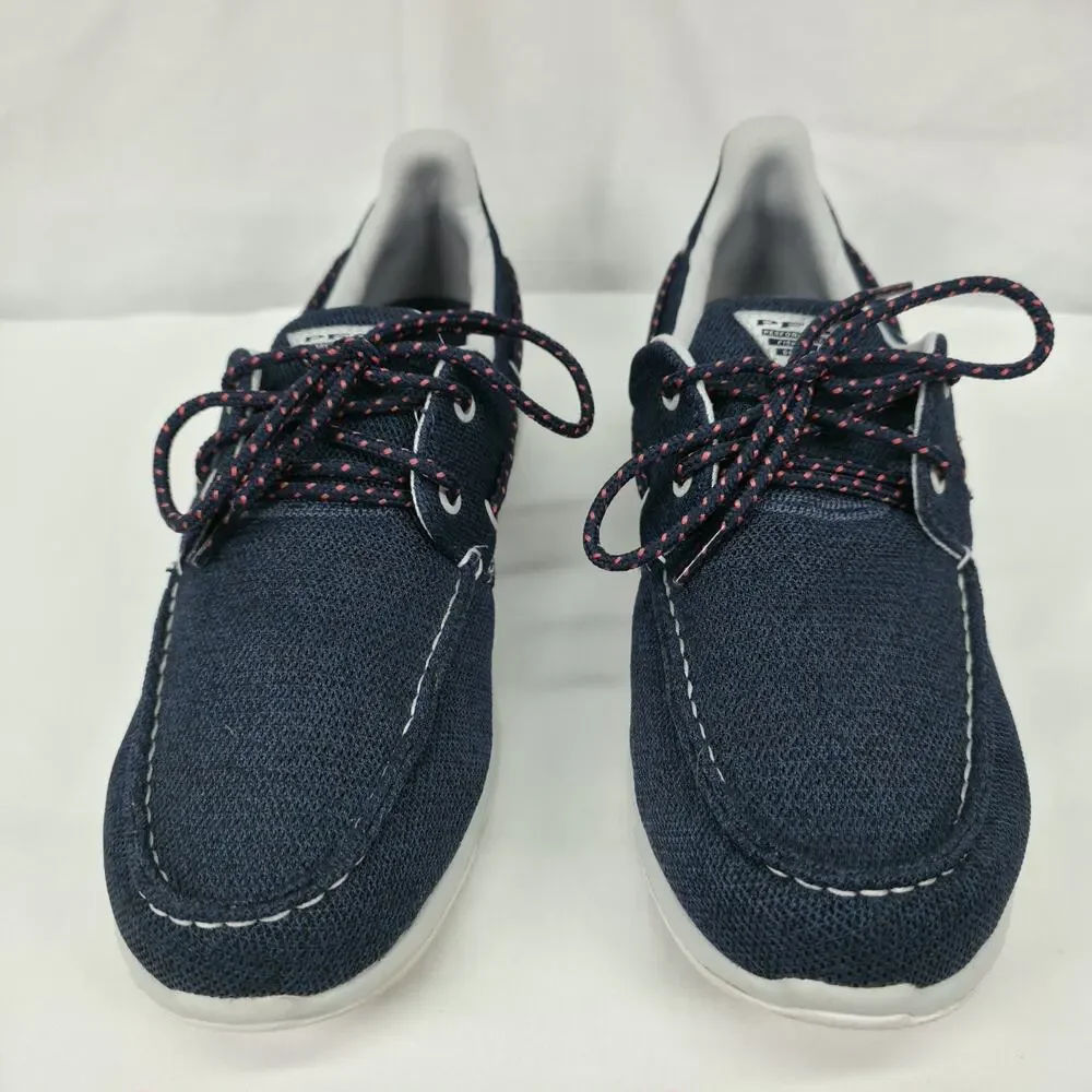 Columbia PFG Delray Mens 10.5 Navy Boat Shoes Lace Up Casual Deck Comfort